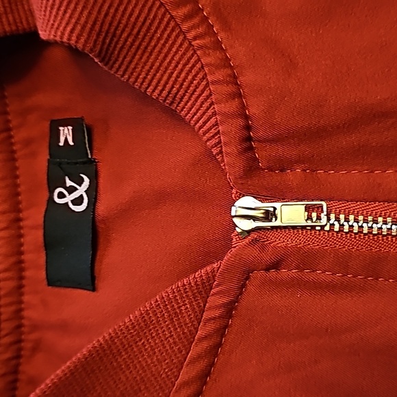 Ampersand Bomber Jacket (M) NWOT - Picture 4 of 5